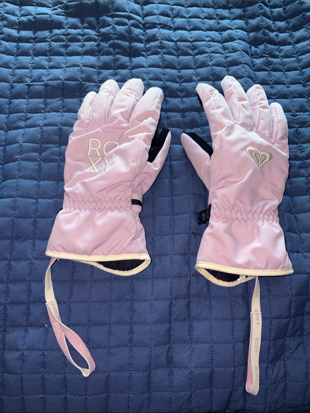 Lavender purple pinkish Roxy women’s snow gloves size large - Picture 1 of 3